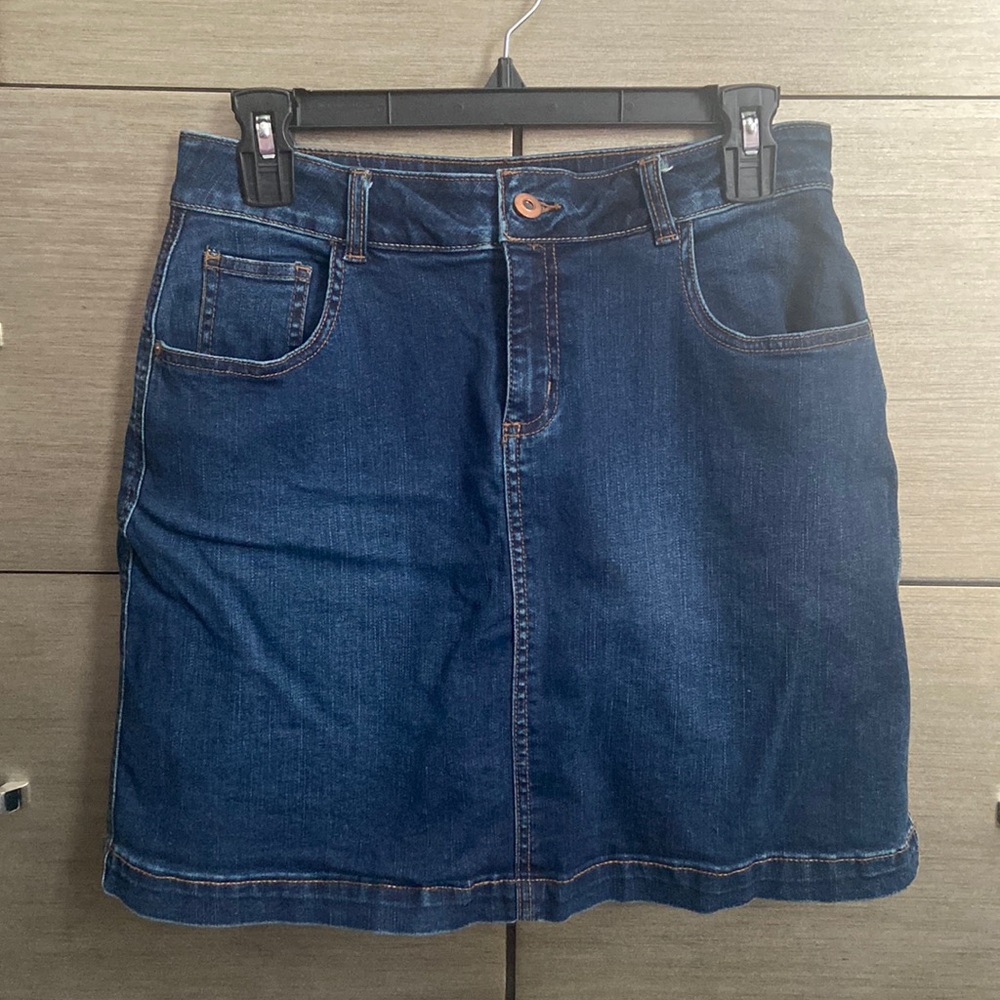 Faded Glory Denim Skirt with Shorts Built-In
